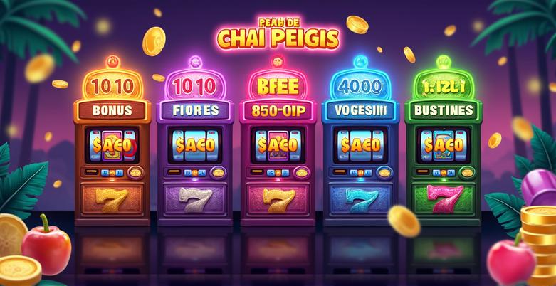 Online slot machine with bonus symbols